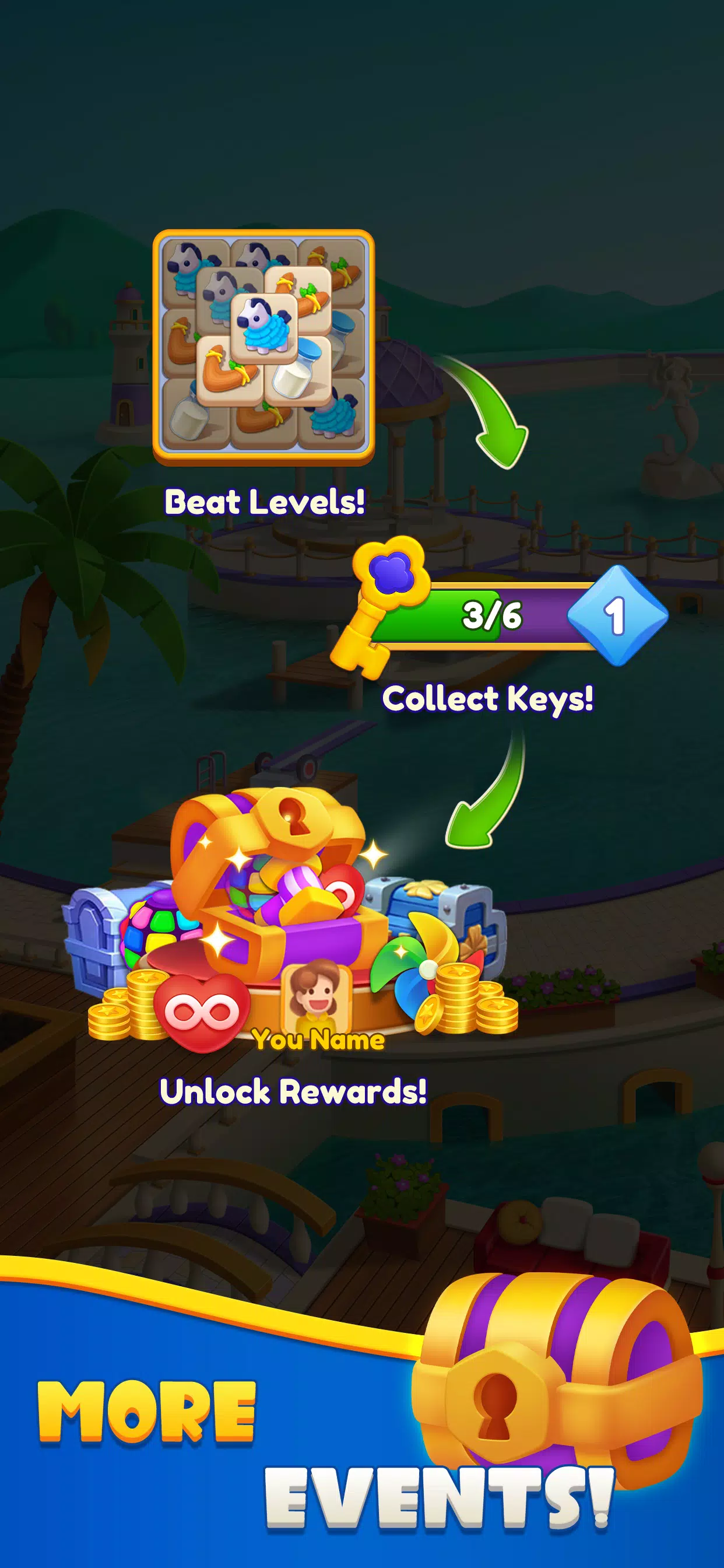 Manor Match - Tile puzzle game Screenshots