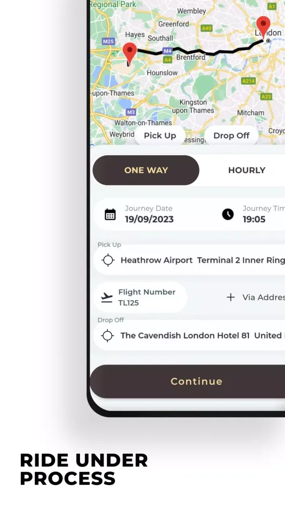 Ảnh chụp màn hình của JG Chauffeur