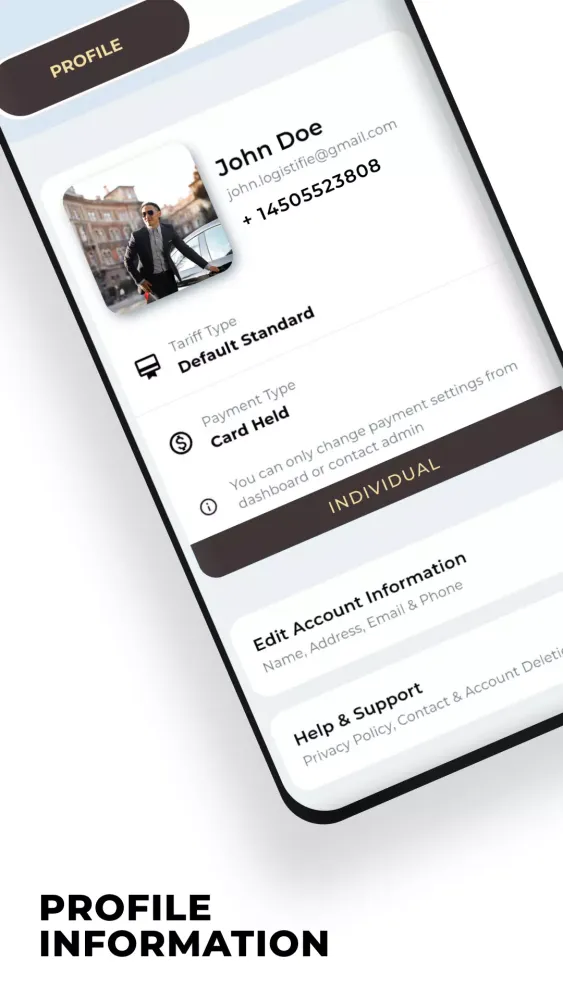 Ảnh chụp màn hình của JG Chauffeur