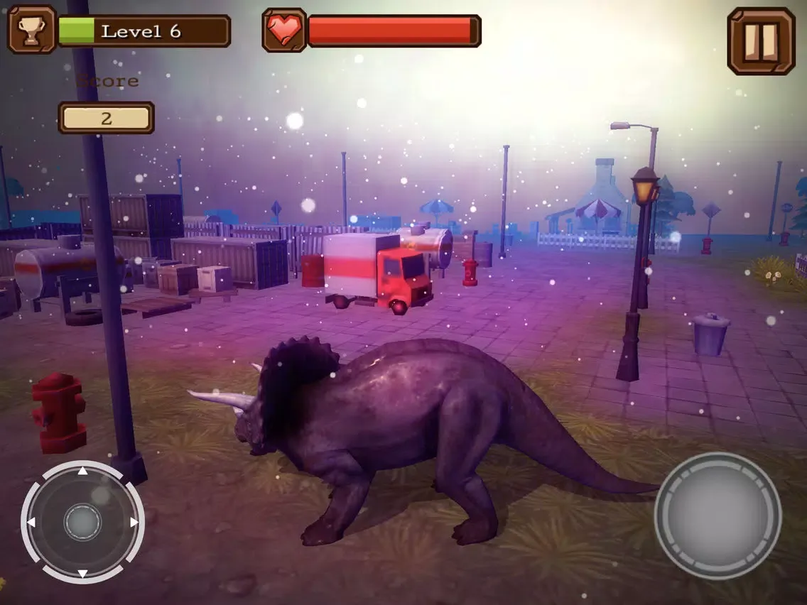 Capturas de tela do Triceratops Rampage Simulator Pro iPad 