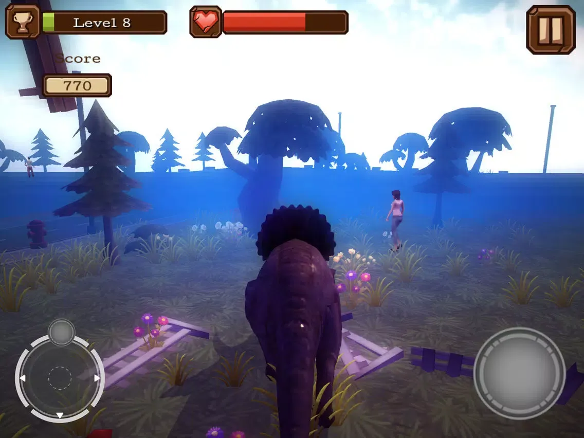 Capturas de tela do Triceratops Rampage Simulator Pro iPad 