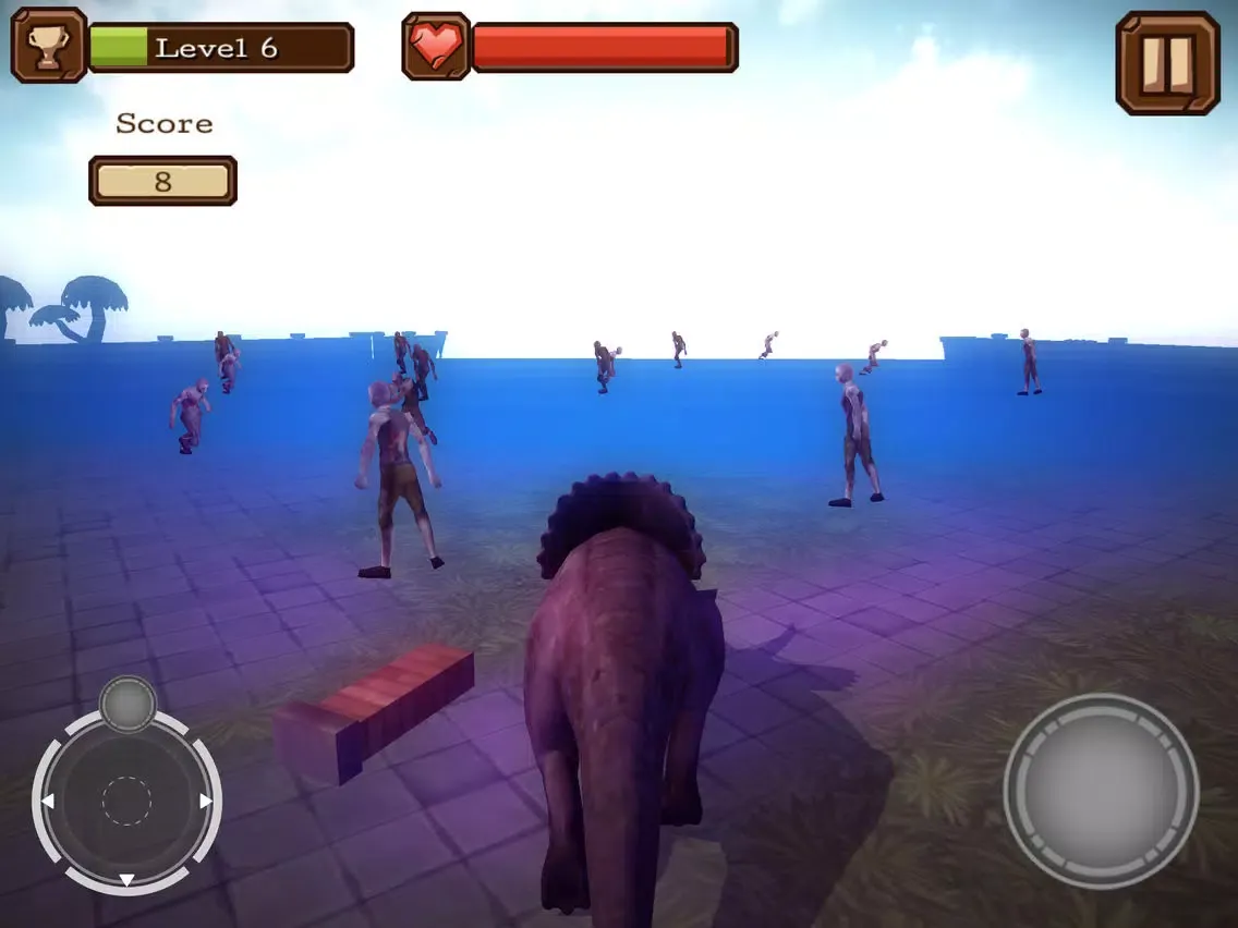 Capturas de tela do Triceratops Rampage Simulator Pro iPad 