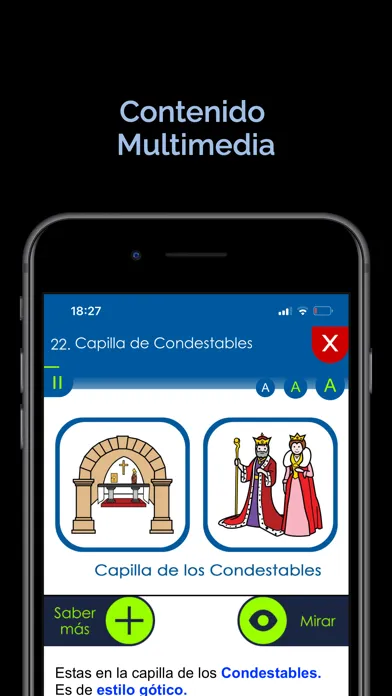 Ảnh chụp màn hình của Catedral de Burgos para todos.