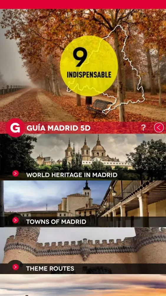 GUÍA MADRID 5D. Comunidad de Madrid - iPhone version Screenshots