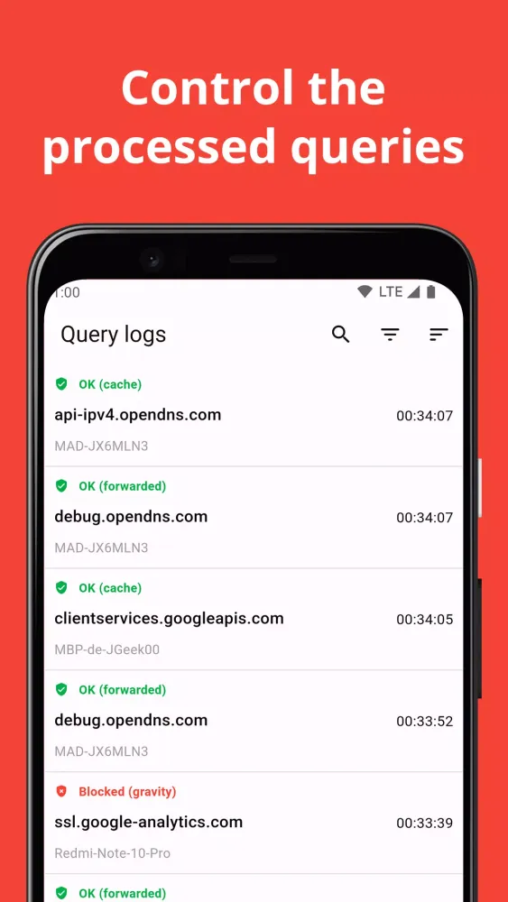 Captures d'écran de DroidHole