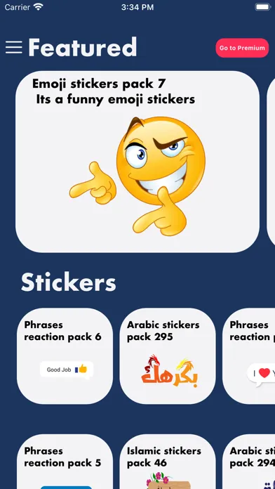Arabic Stickers for Messages Ekran Görüntüleri