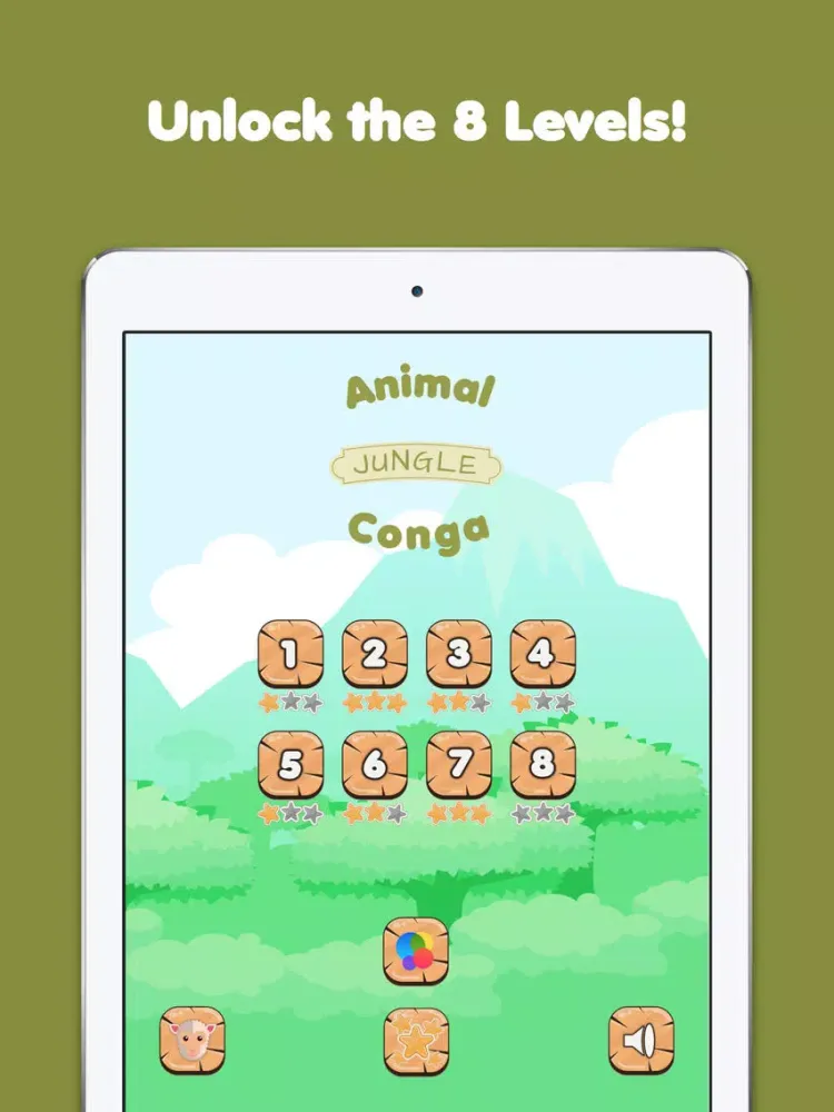 Animal Conga: Jungle - Listen and repeat animal sounds in Animal Kingdom iPad Screenshots