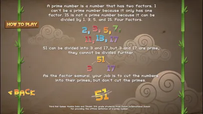 Screenshot di Factor Samurai - Multiply and Divide your way to Times Tables Mastery