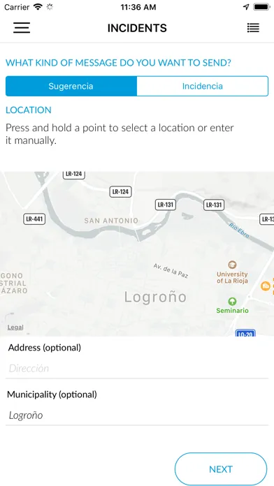 Captures d'écran de SmartAppCity