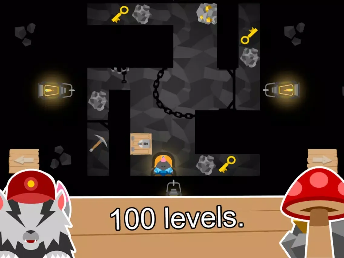 Capturas de pantalla de Moe Miner: fun puzzle game. iPad 