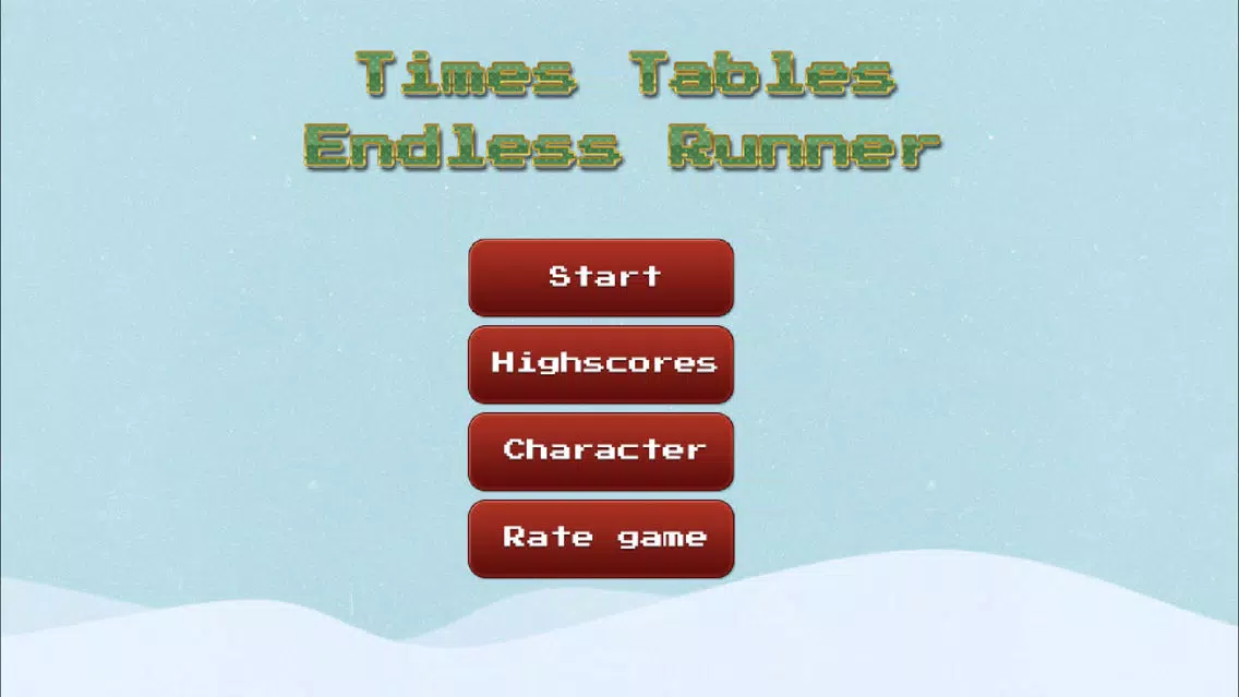 Screenshot di Times Tables Endless Runner - Christmas Edition