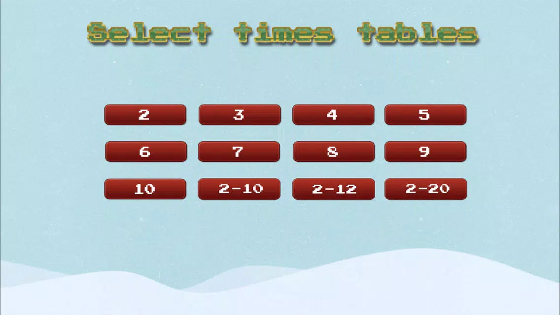 Screenshot di Times Tables Endless Runner - Christmas Edition