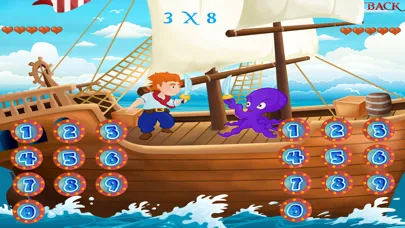 Learn Times Tables - Pirate Sword Fight 스크린샷