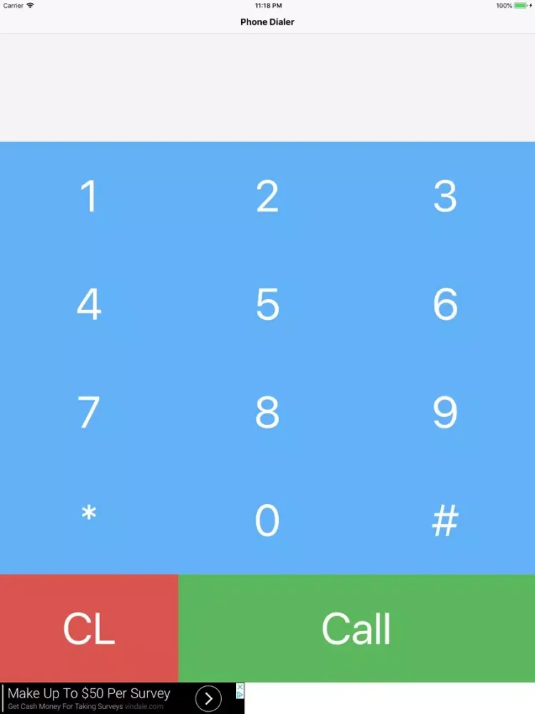 Tangkapan layar Simpler Phone iPad 