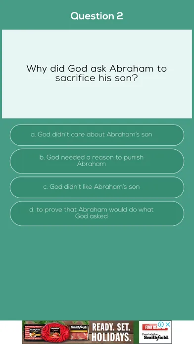 Captures d'écran de The Bible Exam