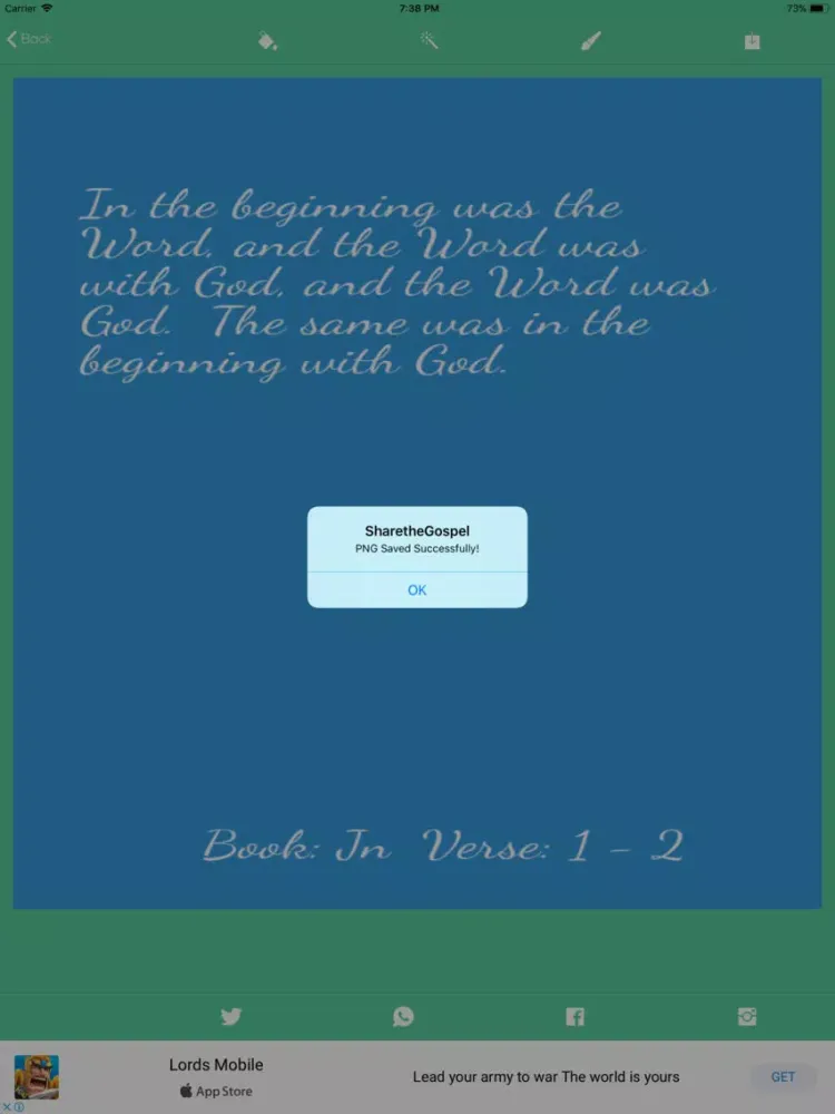 Share The Gospel iPad 应用截图