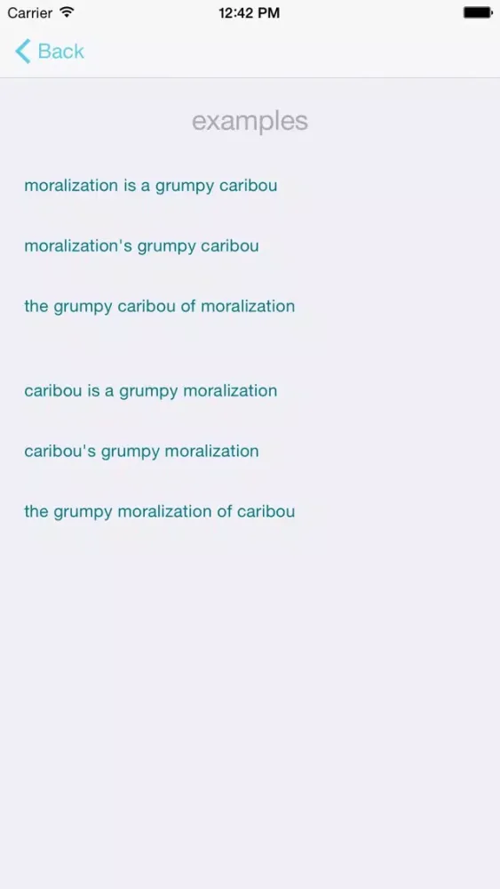 Metaphor Generator سکرین شاٹس