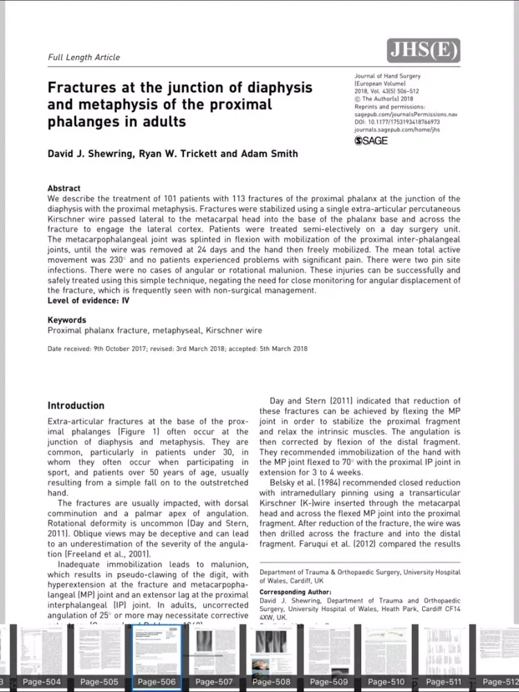 Capturas de pantalla de Journal of Hand Surgery (E) iPad 