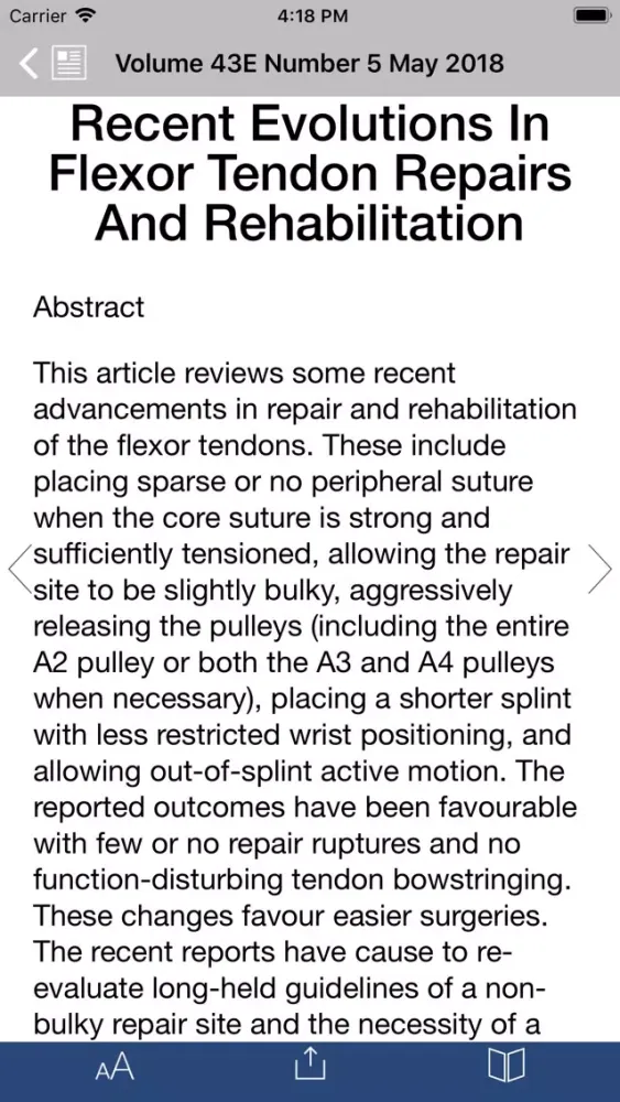 Capturas de pantalla de Journal of Hand Surgery (E)