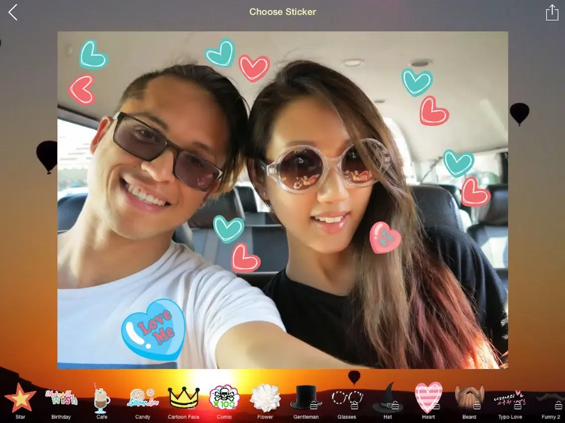 Wefie Stickers-Decorate your family, friendship iPad 應用截圖