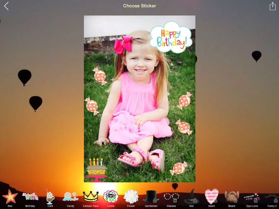 Wefie Stickers-Decorate your family, friendship iPad 應用截圖