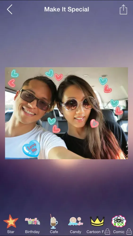 Wefie Stickers-Decorate your family, friendship應用截圖