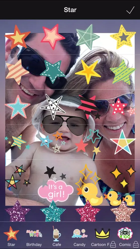 Wefie Stickers-Decorate your family, friendship應用截圖