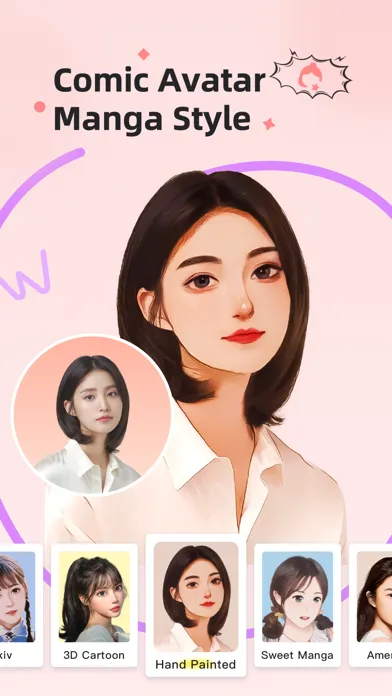 Cartoon Avatar: Hairstyle Make Screenshots