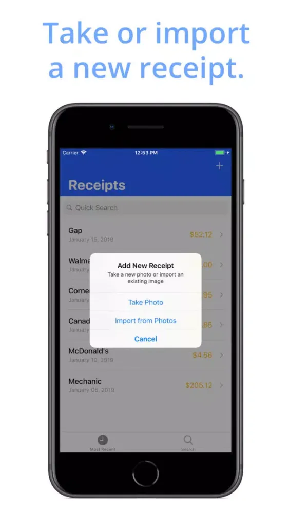 KeepReceipt - Receipt Tracker 스크린샷