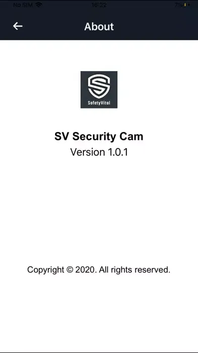 Ảnh chụp màn hình của SV Security Cam