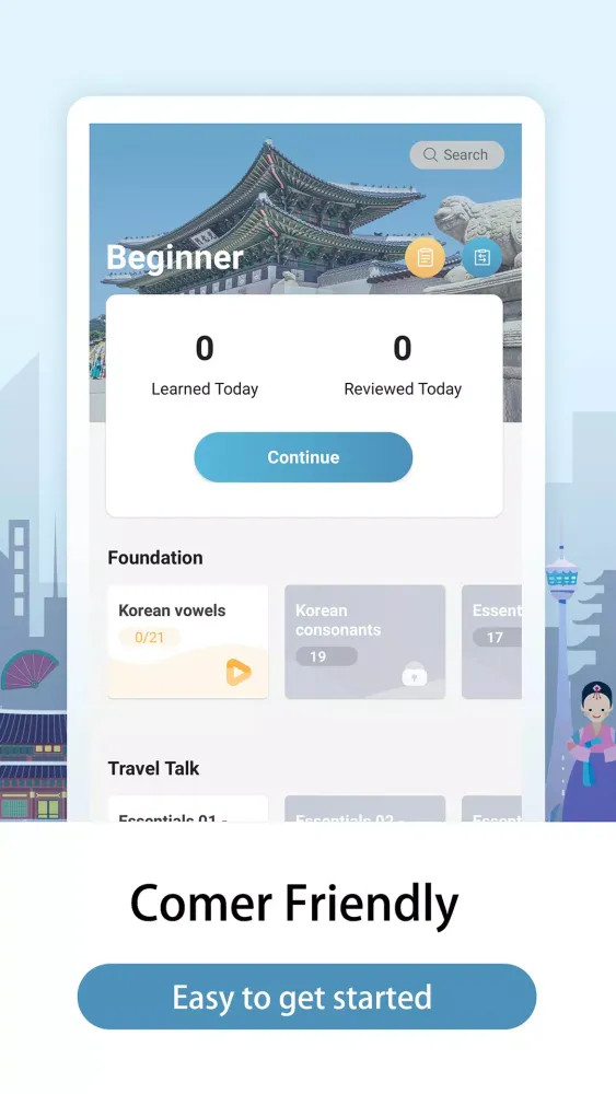 Captures d'écran de Learn Korean – Light
