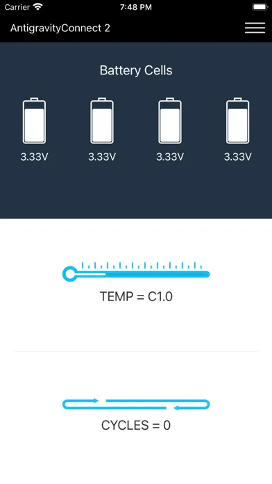 Zrzuty ekranu AntigravityConnect V2 Battery
