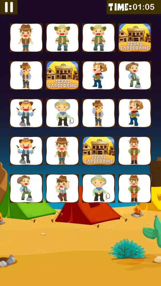Cowboy Matching Games Screenshots