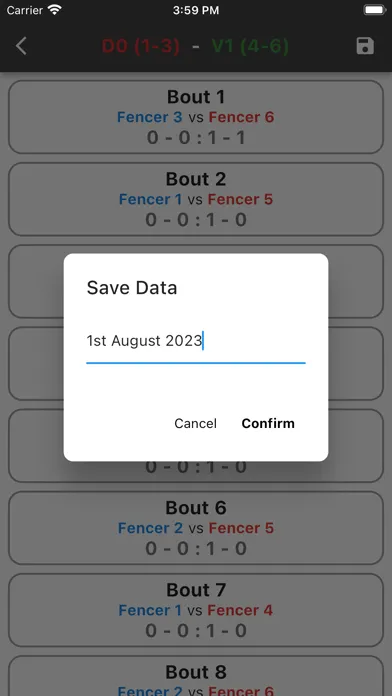 Capturas de pantalla de Fencing Scores