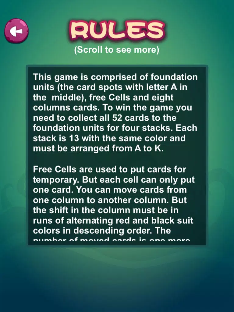 Capturas de pantalla de Card: Freecell Solitaire ^ iPad 