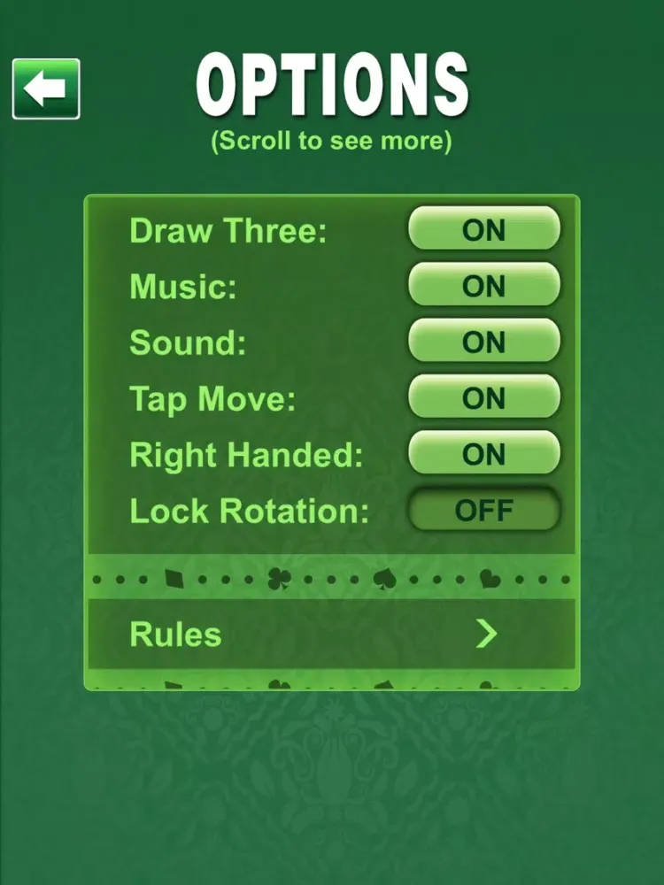 Approved Solitaire ~ iPad  স্ক্রিনশট