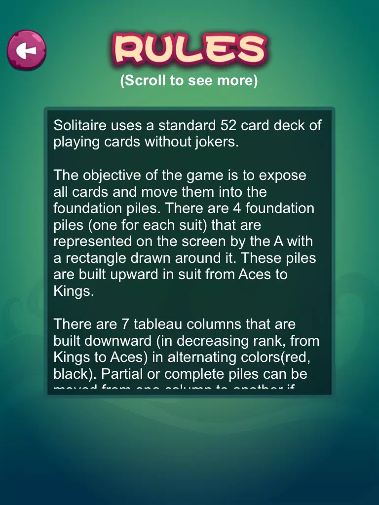 Capturas de pantalla de Card: Solitaire ^ iPad 