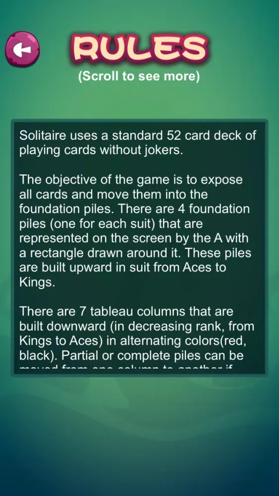 ภาพหน้าจอของ Card: Solitaire ^