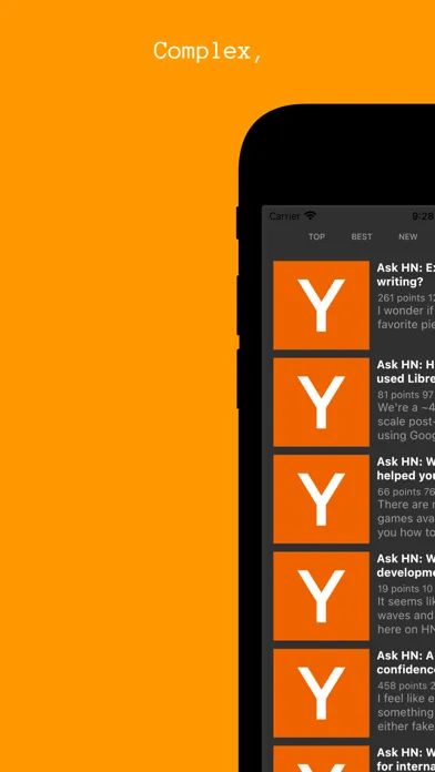 Tangkapan layar Hacki for Hacker News