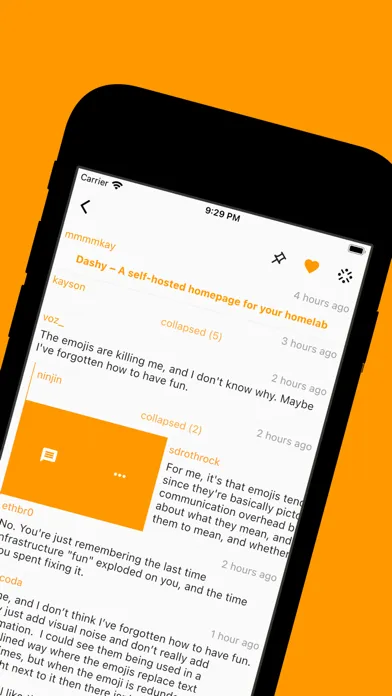 Tangkapan layar Hacki for Hacker News