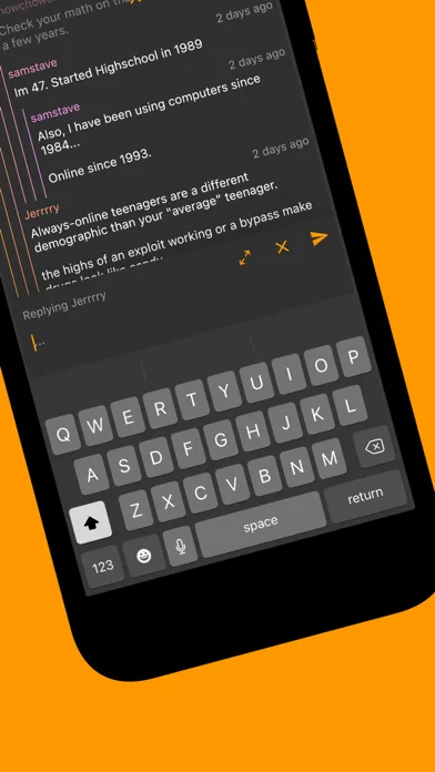 Tangkapan layar Hacki for Hacker News
