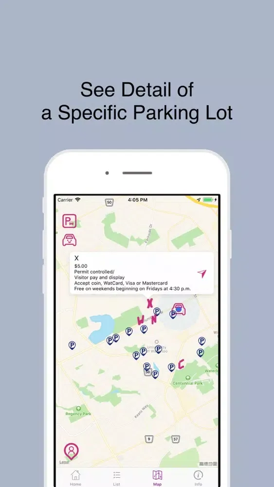 Zrzuty ekranu V Parking - UW Parking Service