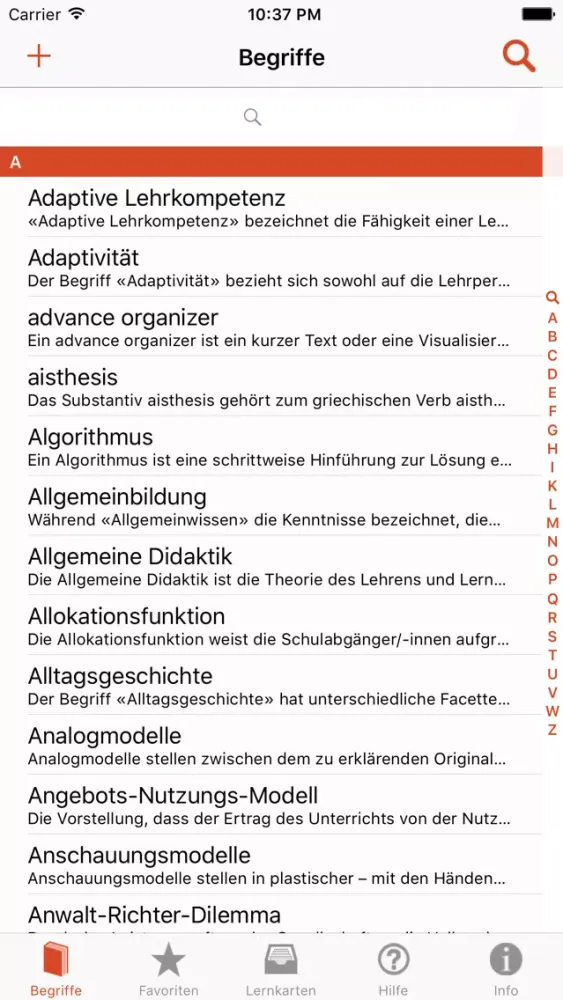 Captures d'écran de Kompetenzorientierter Unterricht Sek I