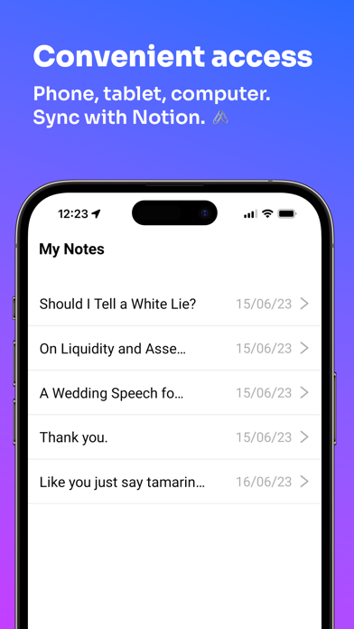 Jibber Notes 스크린샷