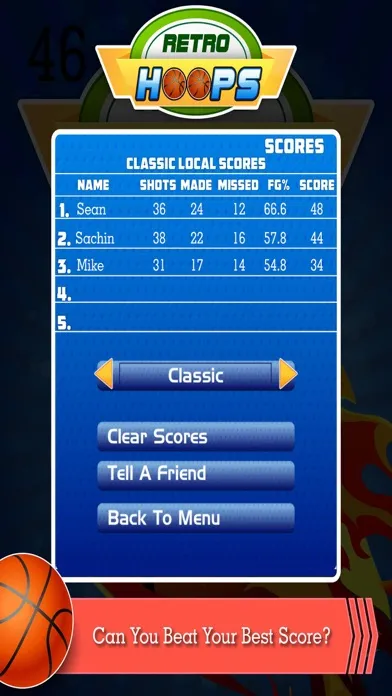 Captures d'écran de Retro Hoops Basketball Games