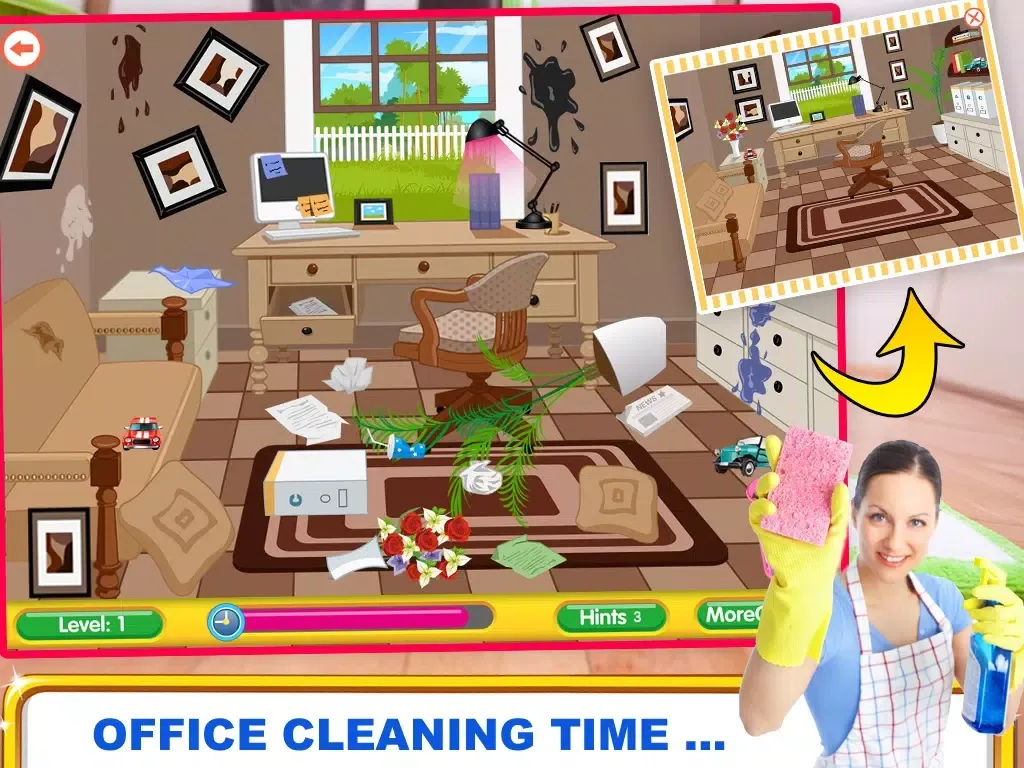 kids - Garden, Office & Garage - Cleaning And washing Games iPad  Screenshots