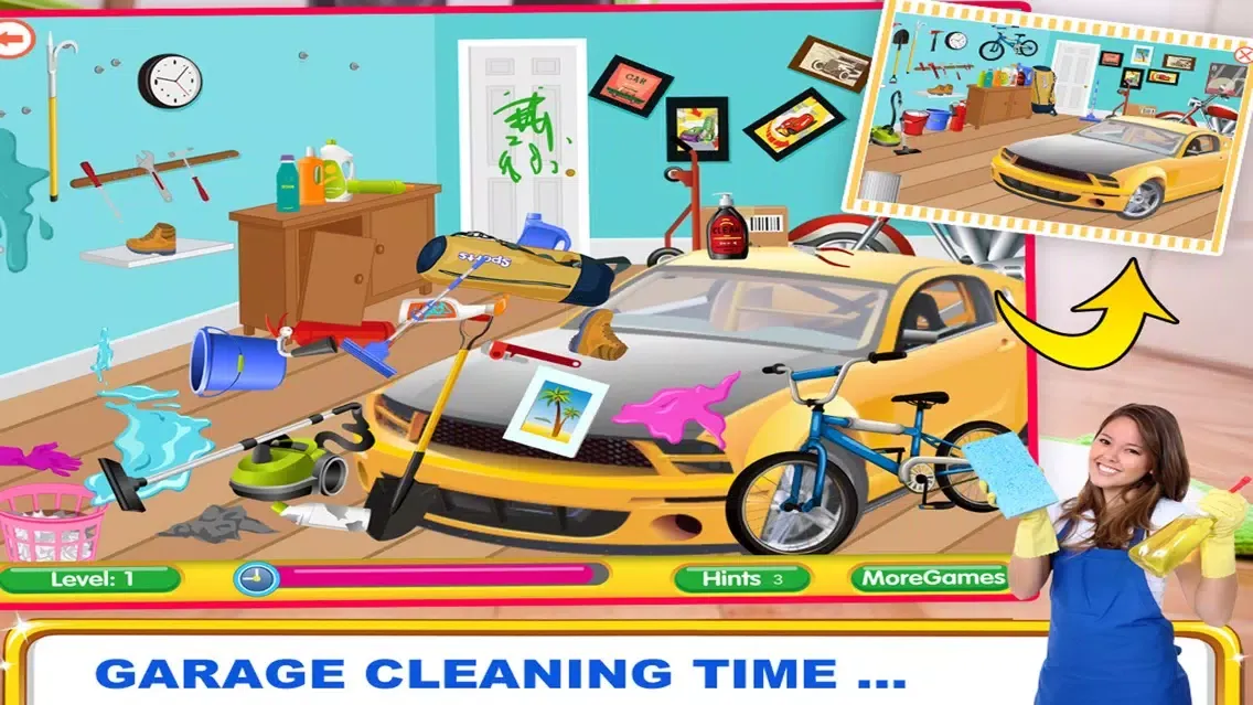 kids - Garden, Office & Garage - Cleaning And washing Games Screenshots