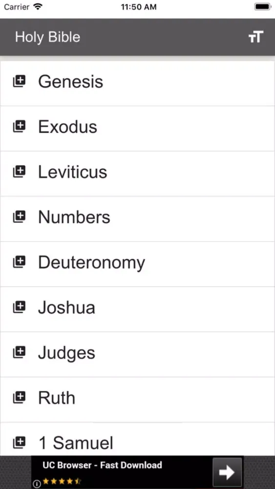 Captures d'écran de Holy Bible Eng