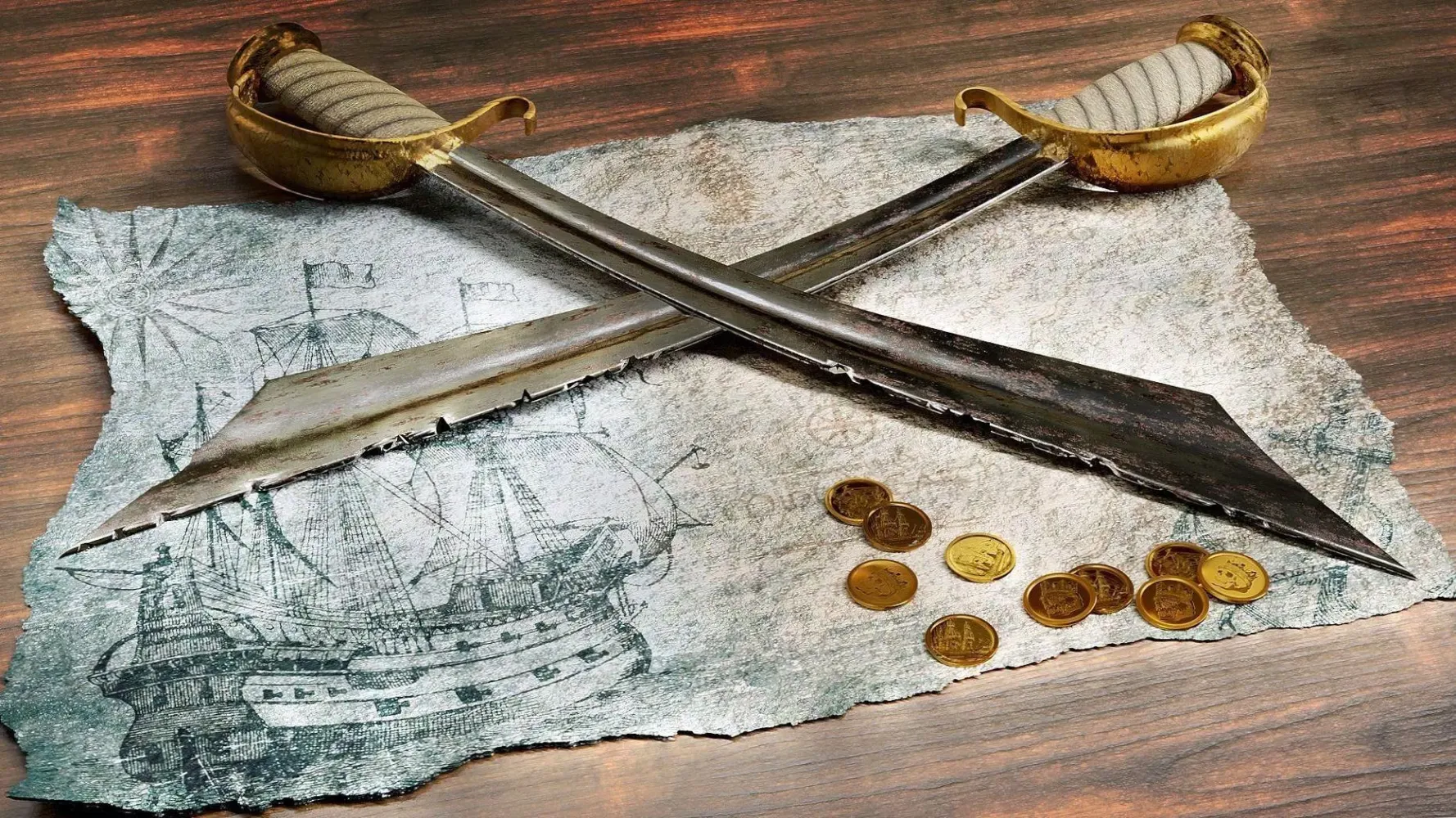 ภาพหน้าจอของ Pirate jigsaw puzzles games