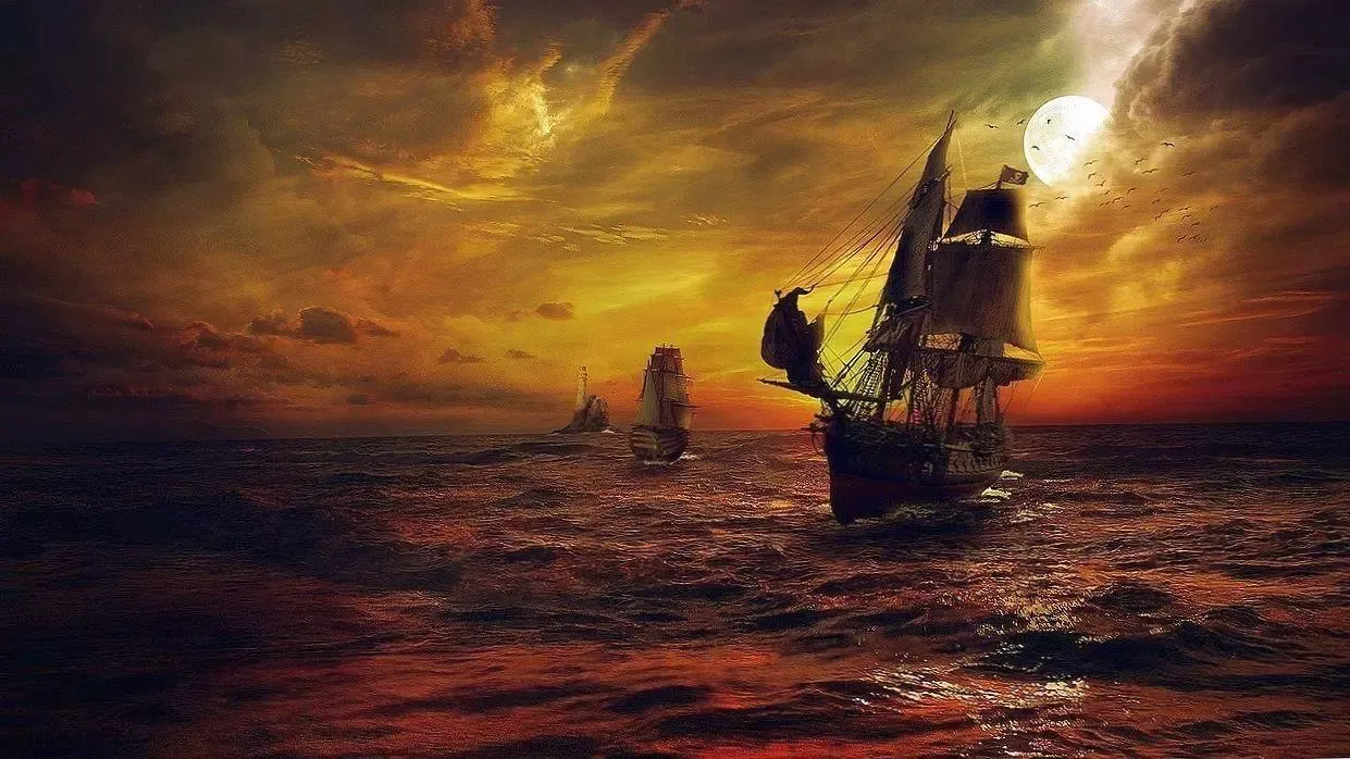 ภาพหน้าจอของ Pirate jigsaw puzzles games